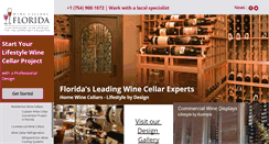 Desktop Screenshot of customwinecellarsflorida.com