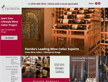 Tablet Screenshot of customwinecellarsflorida.com